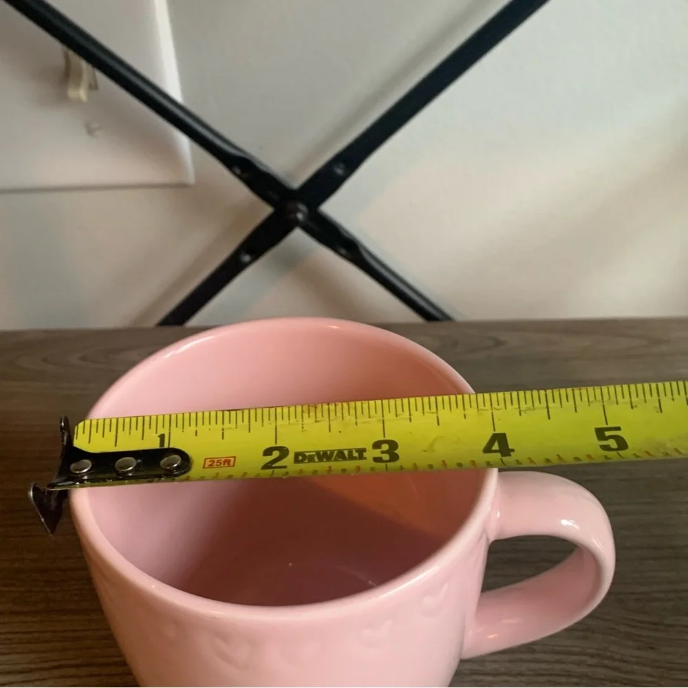 Pink Stoneware Hearts Coffee Tea Mug Target Valentine’s Day - Picture 6 of 7